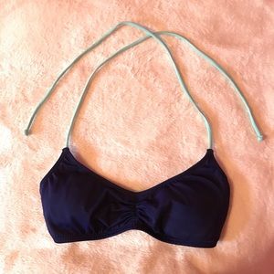 COPY - PINK small navy blue strappy bikini top